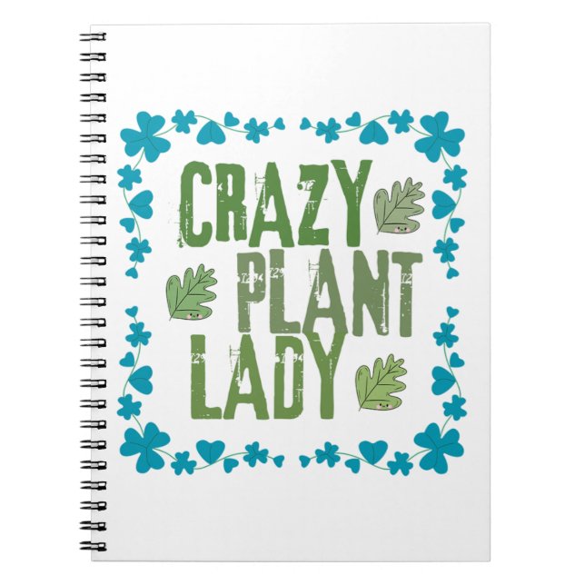 Caderno Espiral Louca por Plantas (Frente)
