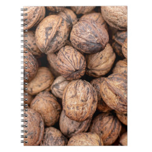 Caderno Espiral Loucos de caju castanho