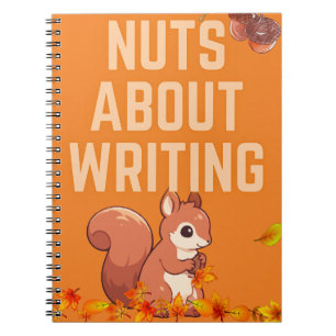 Caderno Espiral Loucos sobre o notebook Escrevendo