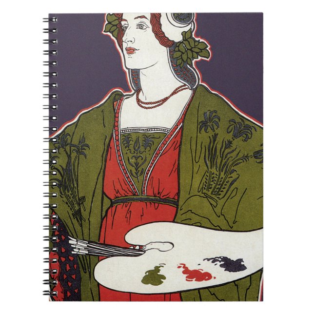 Caderno Espiral Louis Rhead ~ Salon des Cent (Frente)