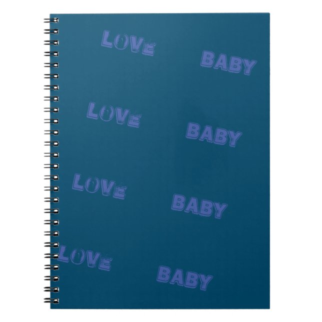 CADERNO ESPIRAL LOVE_BABY_MODERN_OCEAN BLUE_SO_CUTE_NOTE BOOK (Frente)