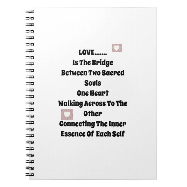 Caderno Espiral Love Bridge (Frente)