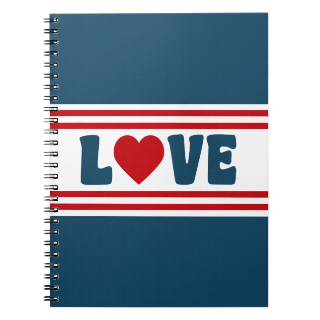 Caderno Espiral Love design (Frente)