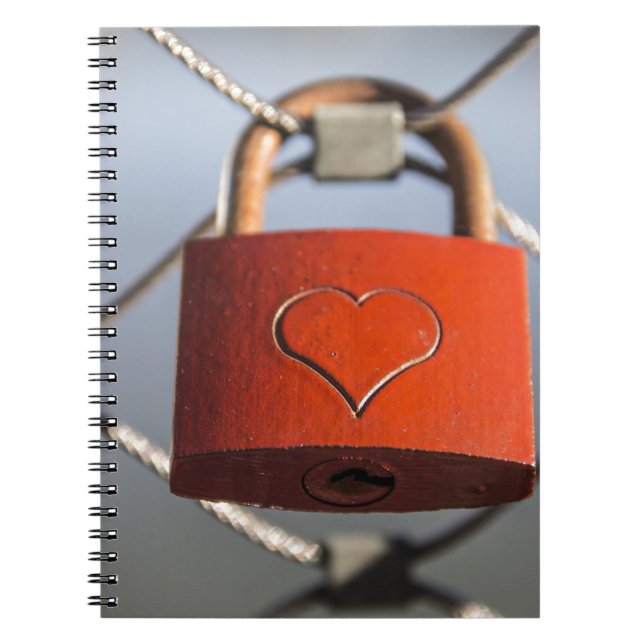 Caderno Espiral Love Heart Padlock (Frente)