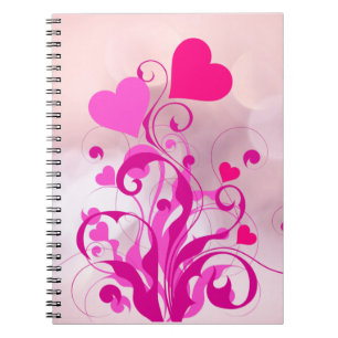 Caderno Espiral Love Heart Shapes Tree-25053