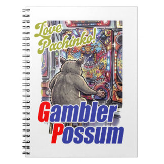 Caderno Espiral Love Pachinko! Gambler Possum