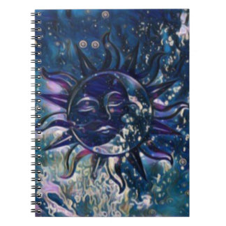 Caderno Espiral Lua azul de Sun