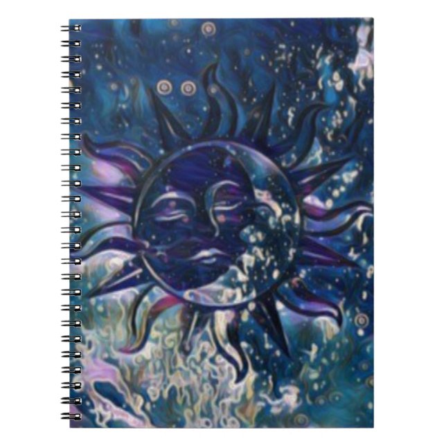 Caderno Espiral Lua azul de Sun (Frente)