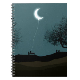 Caderno Espiral Lua Balão