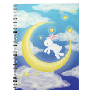Caderno Espiral Lua - Bunny Azul