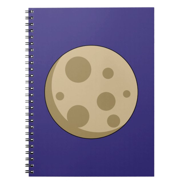 Caderno Espiral Lua cheia (Frente)