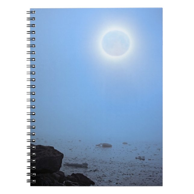 Caderno Espiral Lua da meia-noite | Ártico, Svalbard (Frente)