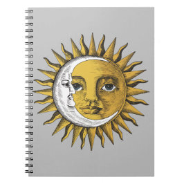 Caderno Espiral Lua e Sol