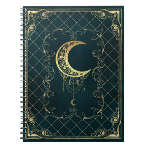 Caderno Espiral Lua mágica grimoire