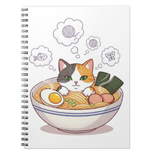 Caderno Espiral Lua Sonolenta com Urso de Pelúcia – Desenho Animad