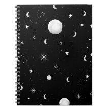 Luas e Estrelas Negras e Brancas