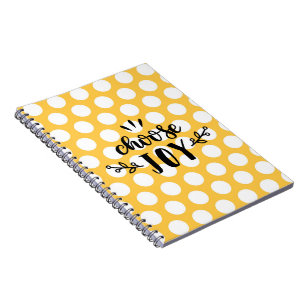 Caderno Espiral Luas pontilhadas - Escolha a alegria