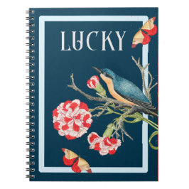 Caderno Espiral Lucky Blue ongbird