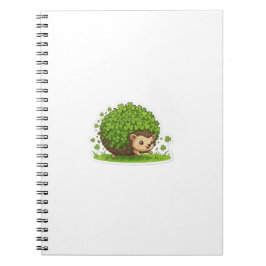 Caderno Espiral Lucky Hedgehog Dia de São Patrício