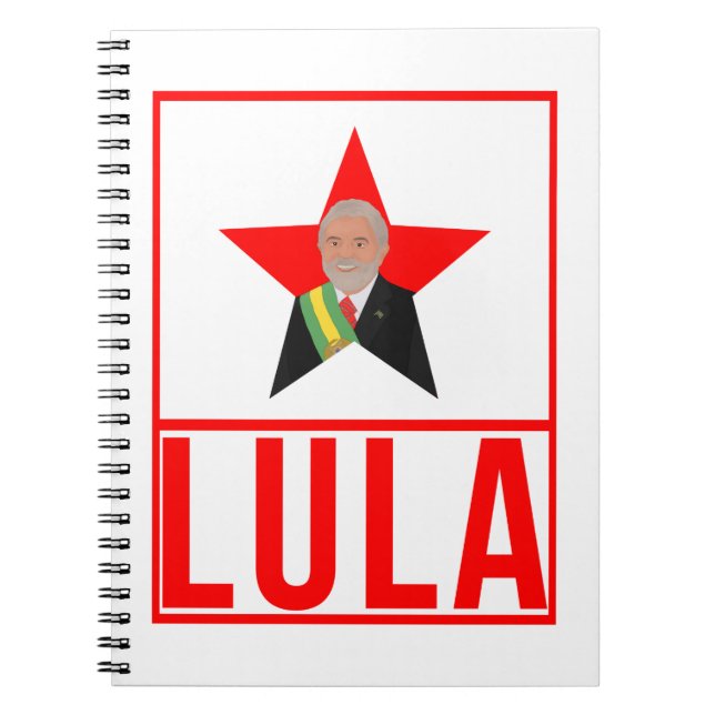 Caderno Espiral Luiz Inacio Lula da Silva (Frente)