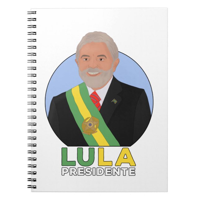 Caderno Espiral Lula Presidente (Frente)