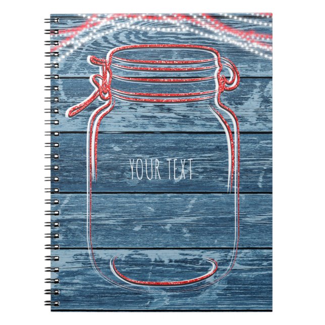 Caderno Espiral Luminárias Rústicas de Corda e Pote de Pedra Verme (Frente)
