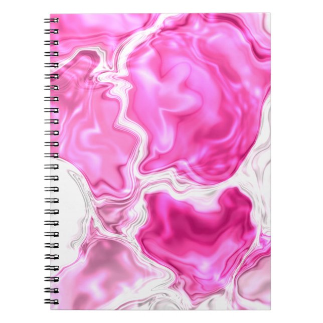Caderno Espiral Luminosidade Rosa (Frente)