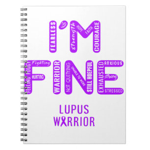 Caderno Espiral Lupus Warrior - ESTOU BEM