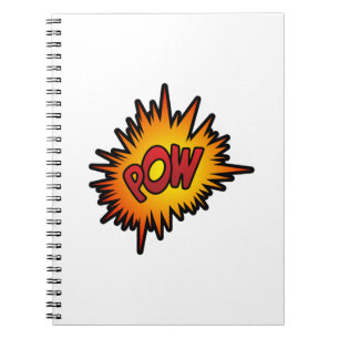 Caderno Espiral Luta do super-herói do prisioneiro de guerra