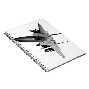 Caderno Espiral Lutador de jato de F-15 Eagle