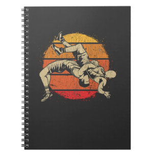 Caderno Espiral Lutadores de luta contra o esporte na Luta