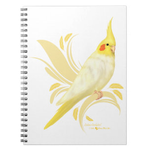 Caderno Espiral Lutino Cockatiel