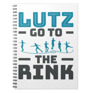 Caderno Espiral Lutz vá para a Rink Figure Skating Men