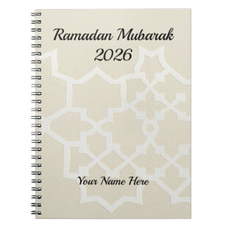 Caderno Espiral Luxo Creme Branco Texturizado
