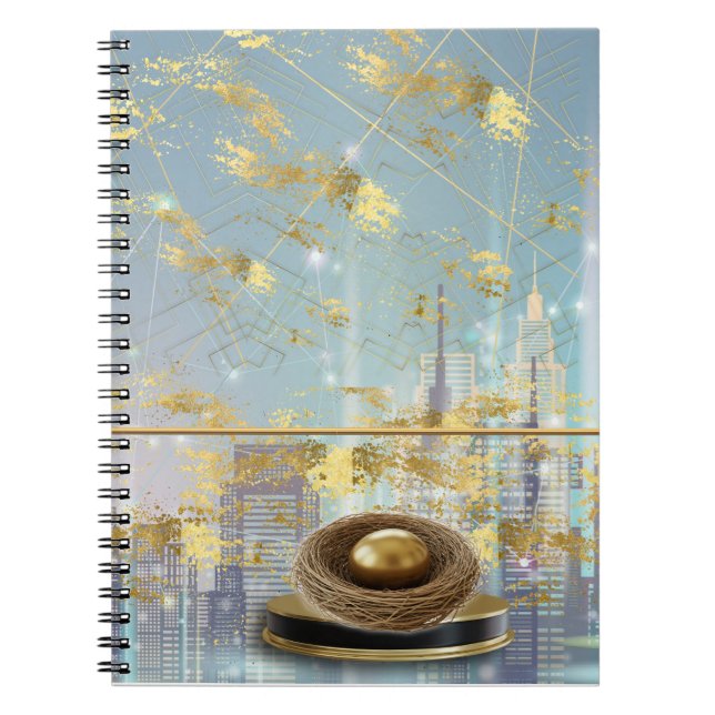 Caderno Espiral  Luxury Foil Easter Invitation Card (Frente)