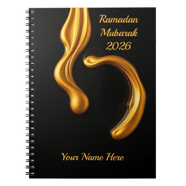 Caderno Espiral Luxury Perfume Vibe Islamic (Frente)