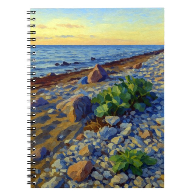 Caderno Espiral Luz da noite na costa de Vormsi (Frente)