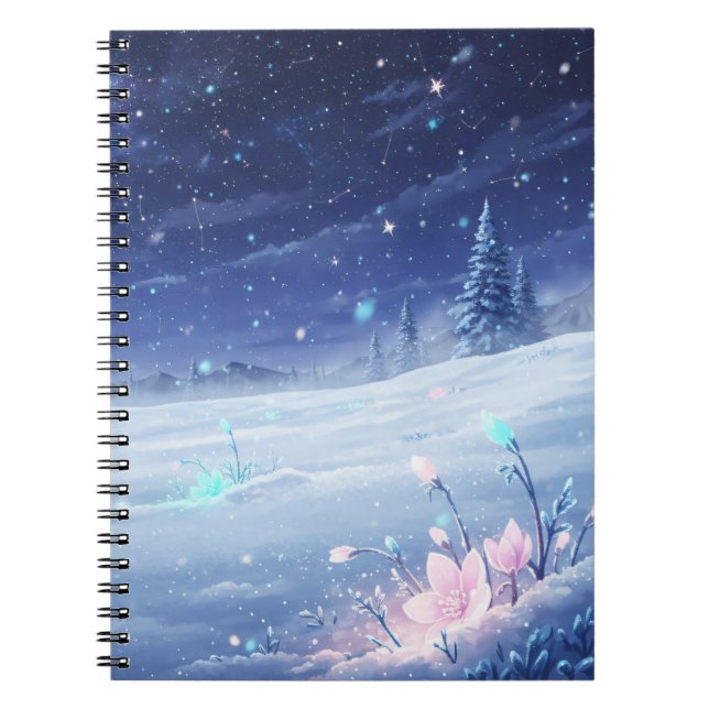 Caderno Espiral Luz Lunar de Inverno (Frente)