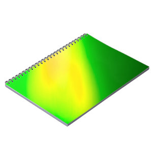 Caderno Espiral Luz verde amarela verde Luz dupla faixa