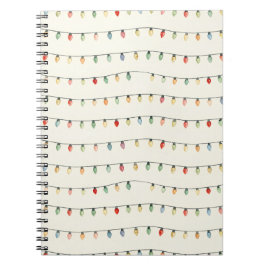 Caderno Espiral Luzes de Corda Coloridas | Mini Fo