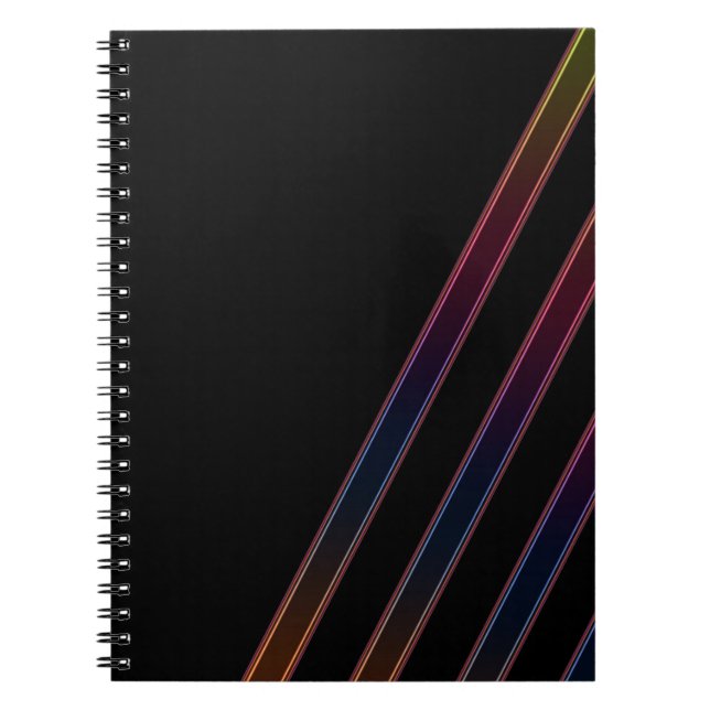 Caderno Espiral Luzes de Neon (Frente)