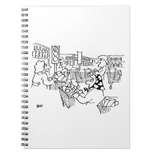 Caderno Espiral Luzes de tráfego de controle de tráfego em um supe