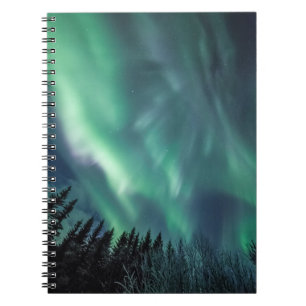 Caderno Espiral Luzes Nortes Escandinávia