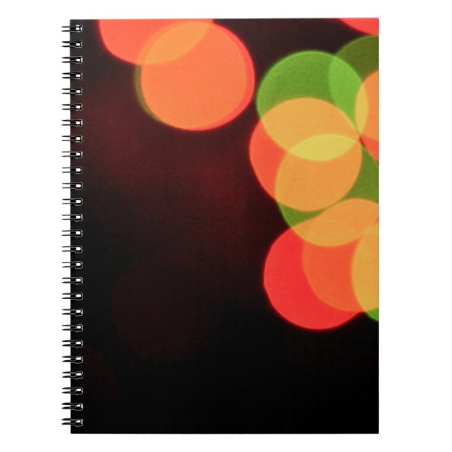 Caderno Espiral Luzes vermelhas e verdes (Frente)