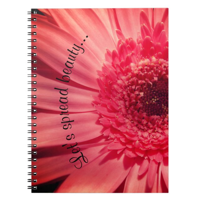 Caderno Espiral Ma jolie 1 - Let's spread beauty (Frente)