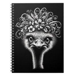 Caderno Espiral "Mable the Ostrich" Artistic Spiral Notebook