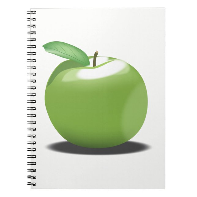 Caderno Espiral Maçã Verde (Frente)