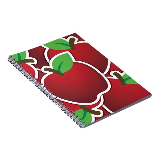 Caderno Espiral Maçã vermelha funerária (Lado Direito)