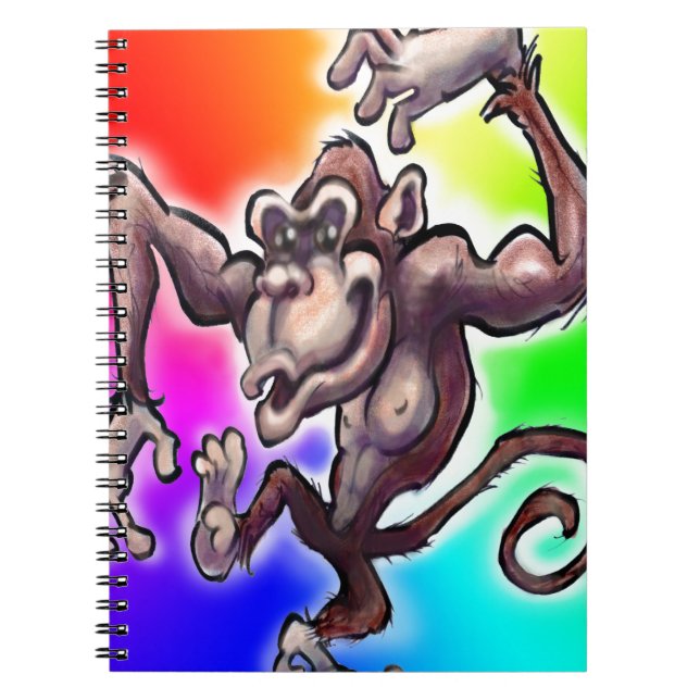 Caderno Espiral Macaco bobo (Frente)