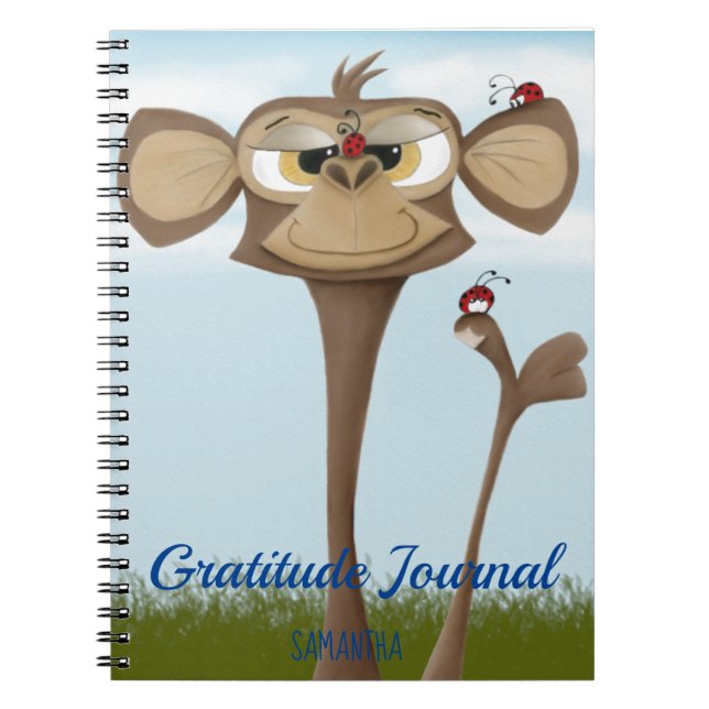 Caderno Espiral Macaco bobo e Damybugs (Frente)